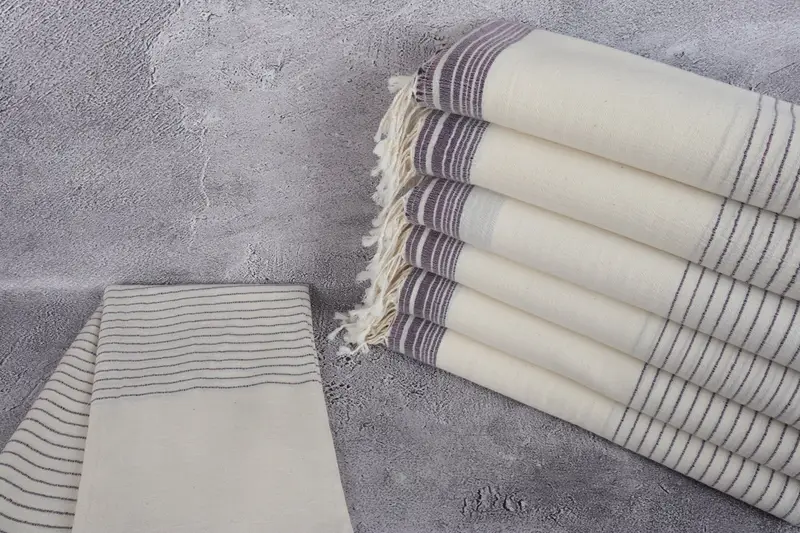 68x36 Cotton Striped Towel, Bride Gift, Sand-resistant towel, Valentines Day Gift For Her, Custom Wedding Gift, Organic Turkish towel, Holiday Towel - 2