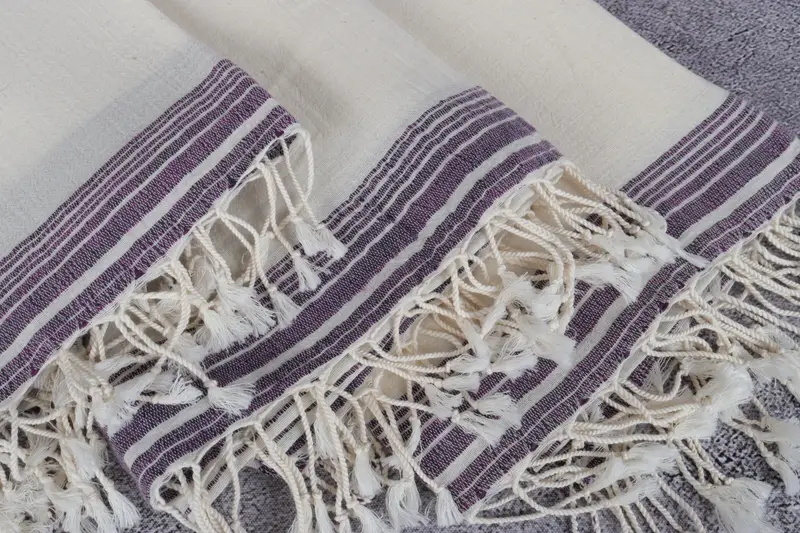 68x36 Cotton Striped Towel, Bride Gift, Sand-resistant towel, Valentines Day Gift For Her, Custom Wedding Gift, Organic Turkish towel, Holiday Towel - 5