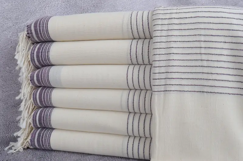 68x36 Cotton Striped Towel, Bride Gift, Sand-resistant towel, Valentines Day Gift For Her, Custom Wedding Gift, Organic Turkish towel, Holiday Towel - 1