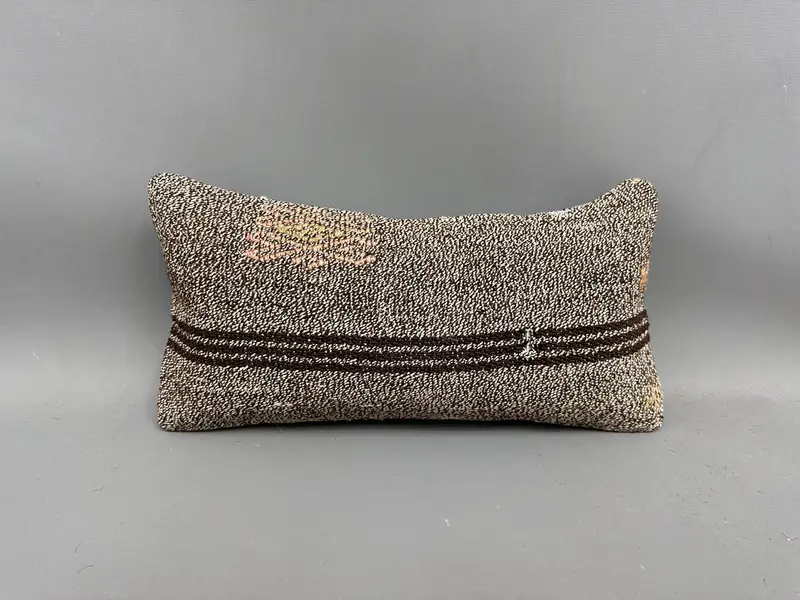 Home Decor Pillow, Vintage Pillow, Cushion, Boho Pillow Sham Cover, Boho Throw Pillow Sham, 8x16 Bronze Cushion, Outdoor Bolster Cushion Case - 4