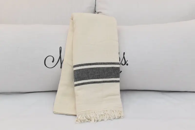 70x60 Cotton Striped Towel, Bachelorette Party Favors, Beach Theme Bachelorette Party, Valentines Gift, Bachelorette Gifts, Monogram Blanket - 5