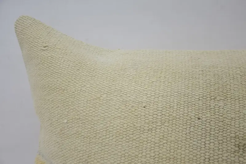 16x36 Beige Cushion Case, Kilim Cushion Sham, Bolster Cushion, Pillow, Home Decor Pillow, Interior Designer Pillow, Bed Cushion Case - 2