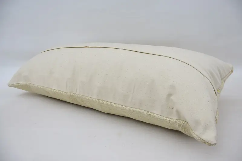 16x36 Beige Cushion Case, Kilim Cushion Sham, Bolster Cushion, Pillow, Home Decor Pillow, Interior Designer Pillow, Bed Cushion Case - 6
