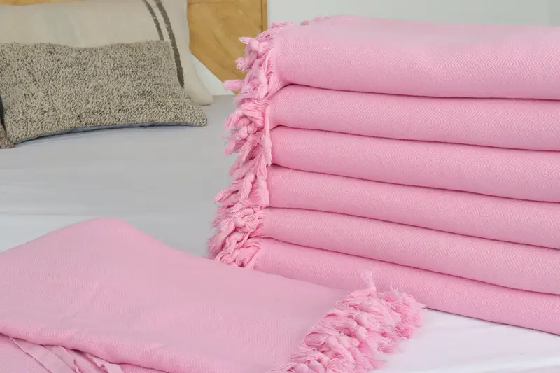 Monogram Beach Blanket, Bridal Shower Gift, Boyfriend Christmas Gift, Bedspread, 88x70 Cotton Stonewashed Chevron Towel, Tablecloth - 3