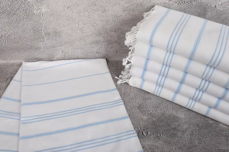 Custom Hand Towel, 40x24 Cotton Striped Towel, Xmas Gifts, Spa Gift, Customized Turkish Towel, Turkish Tea Towel, Boyfriend Gift, Turkish Hand Towel - 2