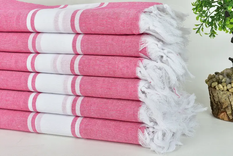 70x40 Cotton Striped Towel, Valentines Day Gift For Him, Hammam towel, Lightweight towel, Personalized Turkish Towel, Gift For Wedding Day - 3