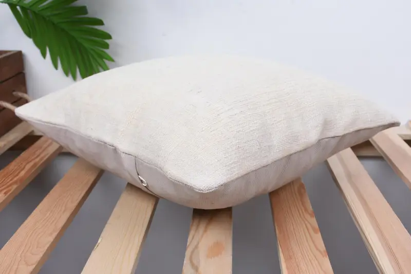 Pillow, Tribal Pillow Sham, 14x14 White Cushion Cover, Antique Pillows, Pillow for Couch, Southwestern Cushion Case, Ethnical Kilim Rug Pillow - 6