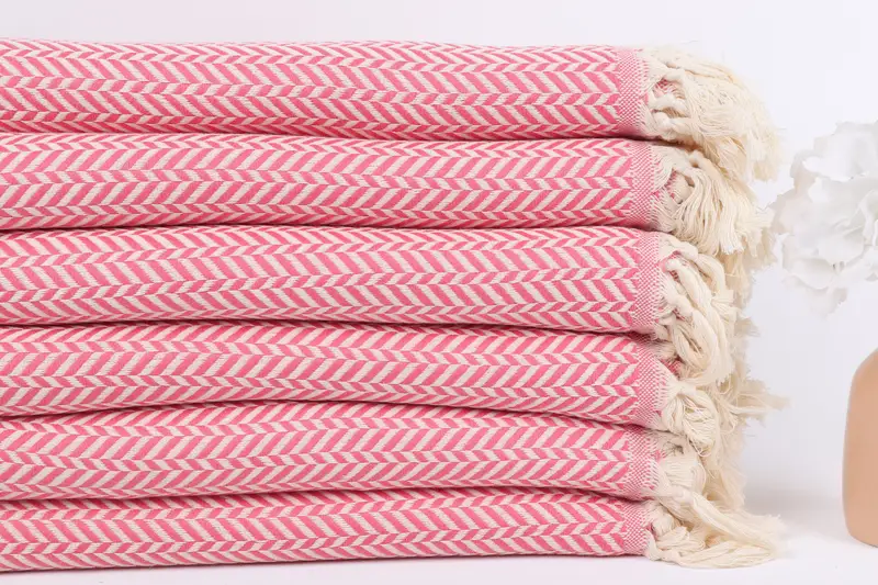 Wedding Towel, 70x40 Cotton Chevron Towel, Customized Turkish Towel, Personalized Gifts, Travel towel, Turkish bath towel, Valentines Day Gift Idea - 3