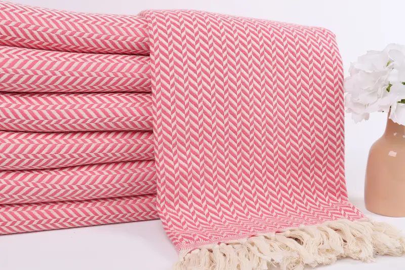 Wedding Towel, 70x40 Cotton Chevron Towel, Customized Turkish Towel, Personalized Gifts, Travel towel, Turkish bath towel, Valentines Day Gift Idea - 2