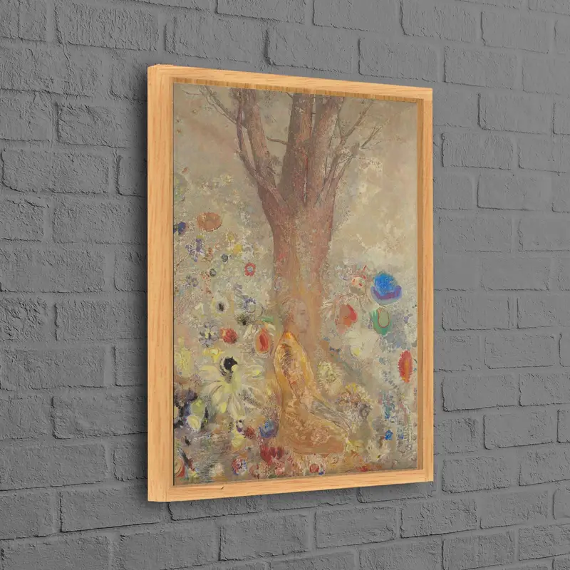 Lienzo de Buda moderno: arte surrealista abstracto para espacios serenos