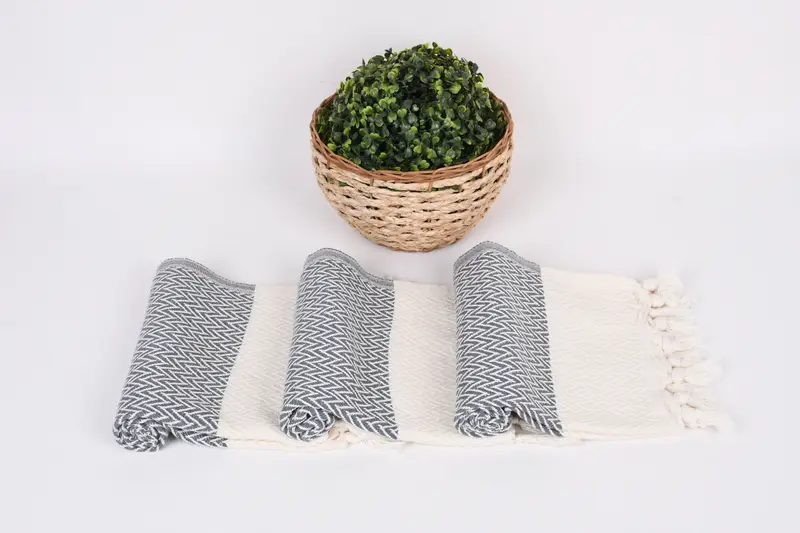 Personalized Gift For Her, Turkish Hand Towel, 34x18 Cotton Zigzag Design Towel, Best Friend Wedding Gift, Personalized Gifts, Custom Hand Towel - 8