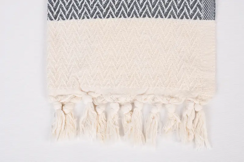 Personalized Gift For Her, Turkish Hand Towel, 34x18 Cotton Zigzag Design Towel, Best Friend Wedding Gift, Personalized Gifts, Custom Hand Towel - 3