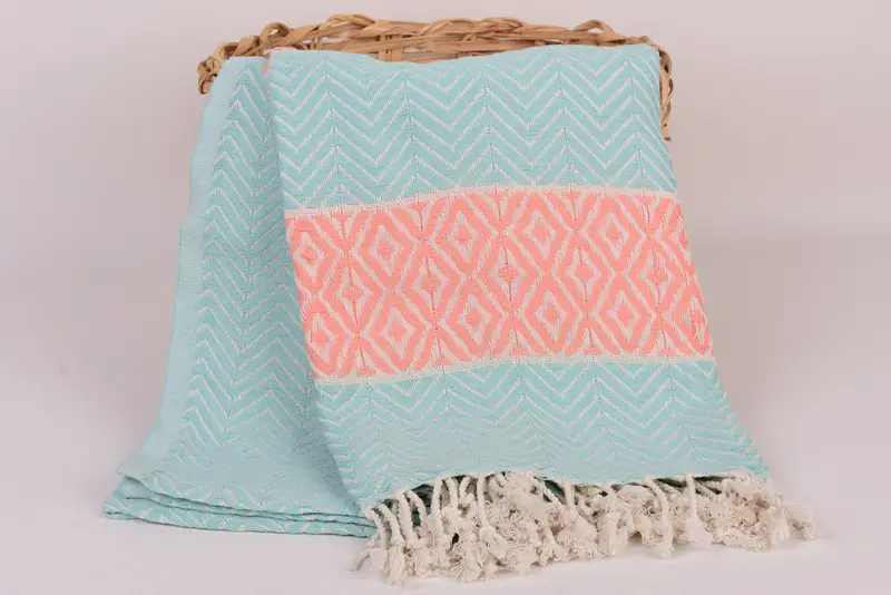 Personalisiertes türkisches Handtuch, Hochzeitstuch, monogrammes türkisches Handtuch, Leichtgewichtetes Handtuch, 70 x 40 Baumwoll -Chevron -Handtuch, Brautjungfer Vorschlag Geschenk - 5