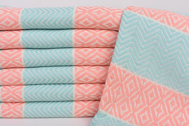 Personalisiertes türkisches Handtuch, Hochzeitstuch, monogrammes türkisches Handtuch, Leichtgewichtetes Handtuch, 70 x 40 Baumwoll -Chevron -Handtuch, Brautjungfer Vorschlag Geschenk - 2