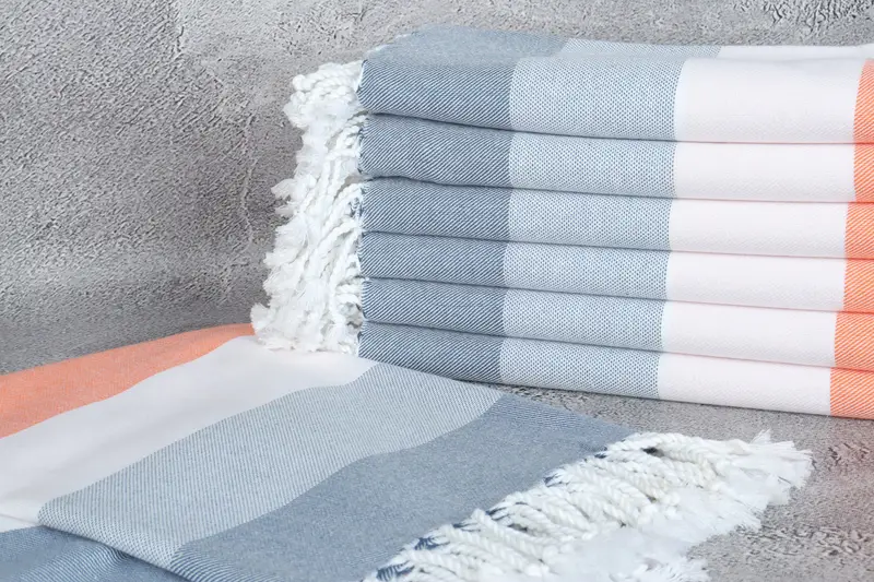 Unique Wedding Gift, Turkish Towel USA, 70x40 Cotton Striped Towel, Bachelorette Party Favor, Lightweight Turkish towel, Custom Wedding Gift - 2