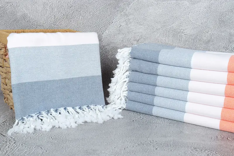 Unique Wedding Gift, Turkish Towel USA, 70x40 Cotton Striped Towel, Bachelorette Party Favor, Lightweight Turkish towel, Custom Wedding Gift - 3