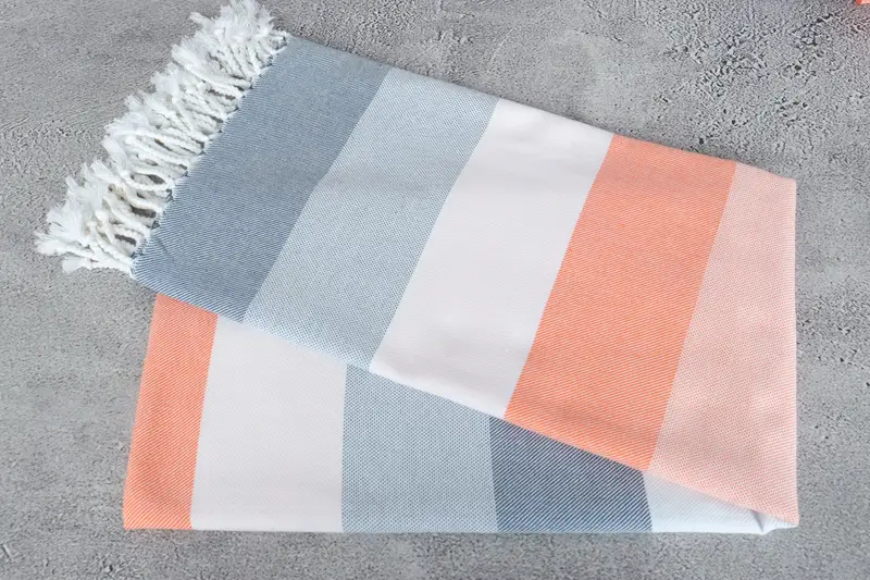 Unique Wedding Gift, Turkish Towel USA, 70x40 Cotton Striped Towel, Bachelorette Party Favor, Lightweight Turkish towel, Custom Wedding Gift - 6