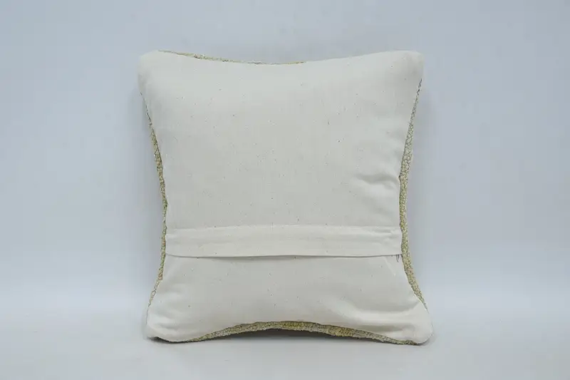 Vintage Pillow Cover, 12x12 Beige Cushion Cover, Authentic Cushion Cover, Kilim Pillow, Boho Pillow, Turkish Kilim Pillow, Sofa Cushion, Cushion - 6