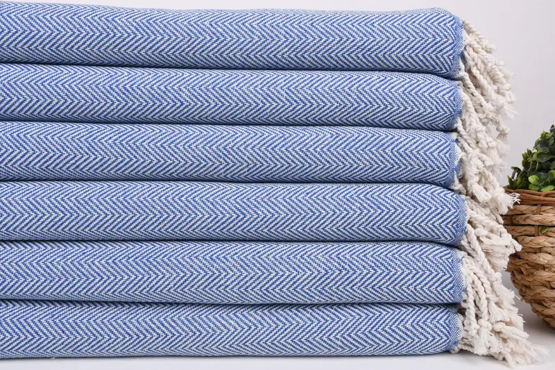 Best Friend Gift, 70x40 Cotton Herringbone Towel, Spa Gift Towel, Quick-dry towel, Bridal Shower Gifts, Turkish hand towel, Beach Theme Wedding Gift - 2