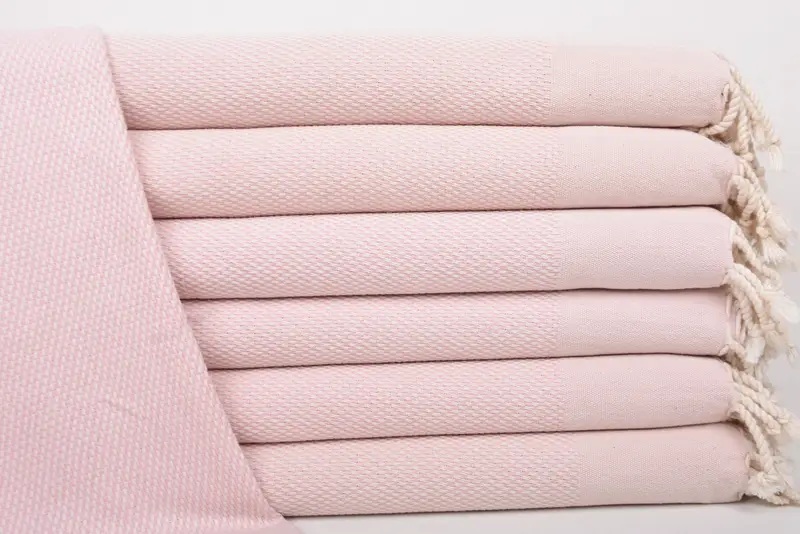 Kitchen Towel Light Powder Pink Polka Dot Hand Towel, 44x24 Inches