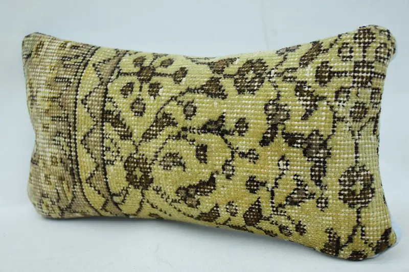 Knitted Cushion, Neutral Pillow Sham, Traditional Pillow Case, Gift Pillow, Interior Designer Pillow, 8x16 Beige Cushion, Cushion, Turkish Pillow - 3
