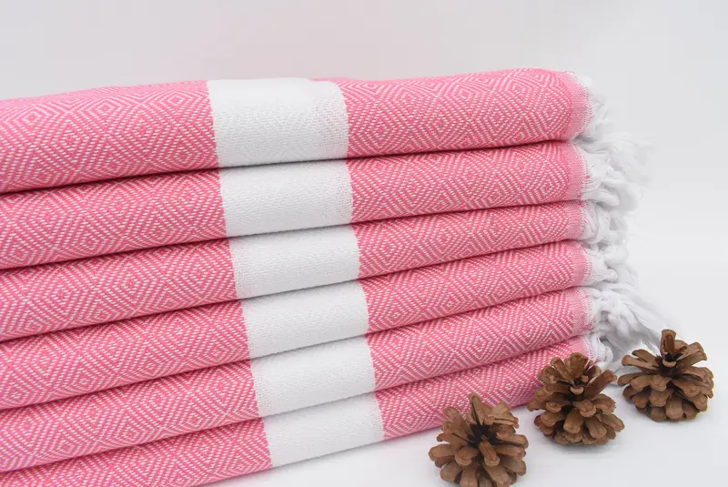 70x40 Cotton Diamond Towel, Fouta towel, Guest Towel, Bulk Order Towel, Quick-Dry Beach Towel, Bachelor Gifts, Wedding Day Gift For Bride - 2
