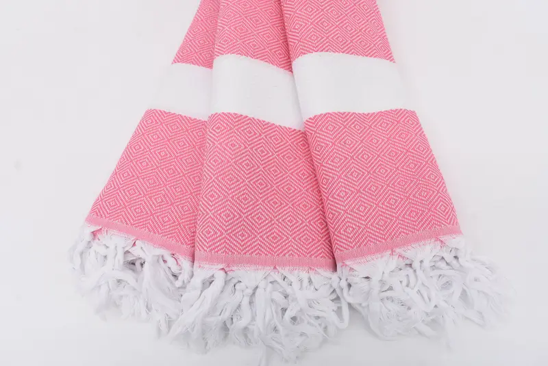 70x40 Cotton Diamond Towel, Fouta towel, Guest Towel, Bulk Order Towel, Quick-Dry Beach Towel, Bachelor Gifts, Wedding Day Gift For Bride - 3