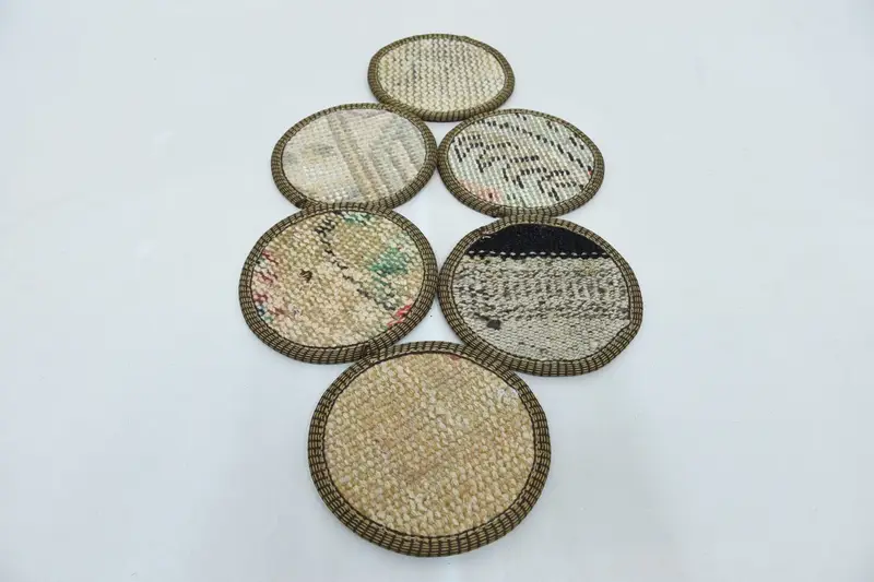 Elegant Beige and Bronze Coaster, Durable and Stylish Coaster