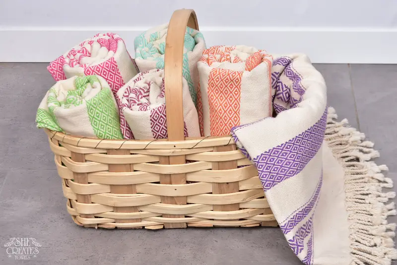 Quick-dry towel, Scarf Towel, Xmas Gifts, Oversized lightweight Turkish bath towel USA, Lightweight towel, Cotton towel, 70x36 Cotton Diamond Towel - 7
