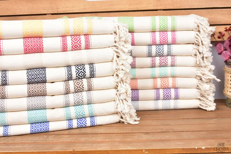 Quick-dry towel, Scarf Towel, Xmas Gifts, Oversized lightweight Turkish bath towel USA, Lightweight towel, Cotton towel, 70x36 Cotton Diamond Towel - 1