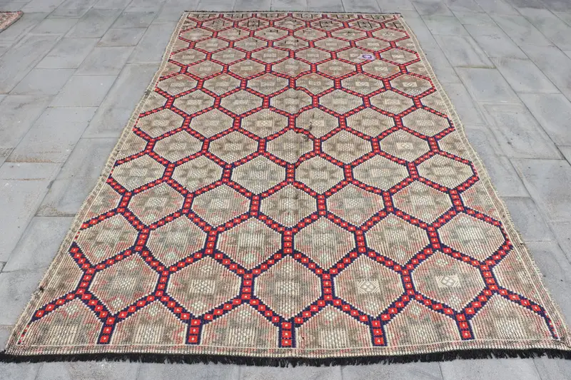 Yeşil Güneybatı Halısı, 5,9x9,7 ft Zarif Dekor