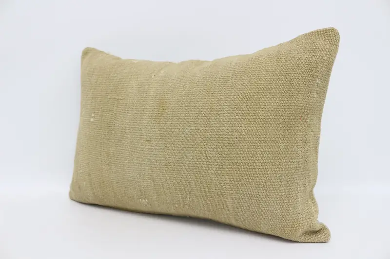 Gift Pillow, Luxury Pillow Case, Cushion Case, 16x24 Beige Pillow Sham, Throw Kilim Pillow, Bench Pillow, Pillow for Couch, Toss Cushion Cover - 4
