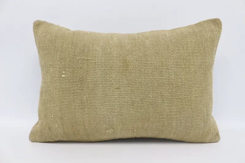 Gift Pillow, Luxury Pillow Case, Cushion Case, 16x24 Beige Pillow Sham, Throw Kilim Pillow, Bench Pillow, Pillow for Couch, Toss Cushion Cover - 1