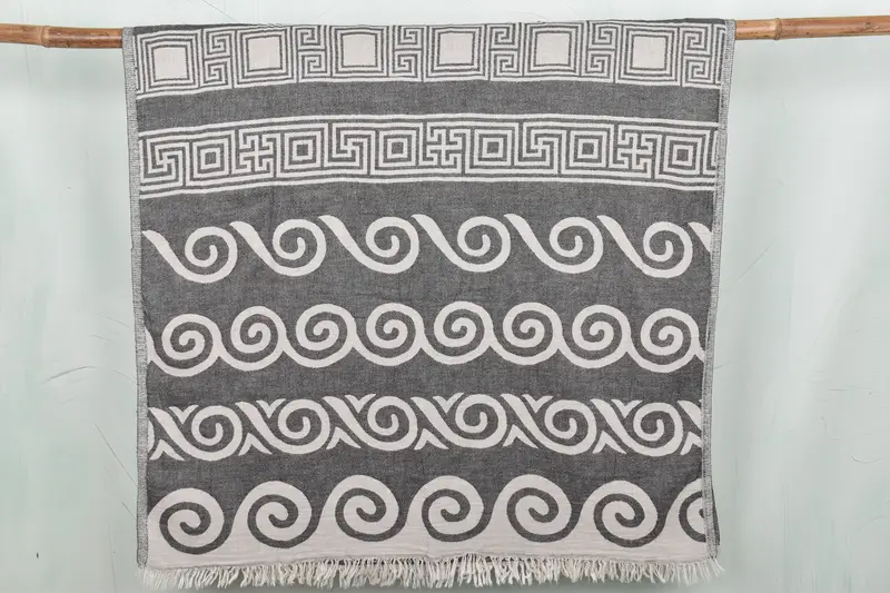 70x36 Cotton Patterned Towel, Lightweight towel, Unique Wedding Gift, Bath towel, Guest Towel, Handmade Gift, Girl Trip Party Favor, Gifts For Him - 1