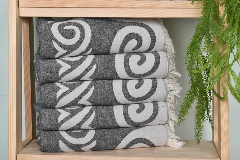 70x36 Cotton Patterned Towel, Lightweight towel, Unique Wedding Gift, Bath towel, Guest Towel, Handmade Gift, Girl Trip Party Favor, Gifts For Him - 3
