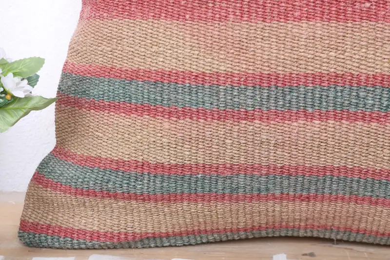Kilim Pillow, Cushion Cover, Home Decor Pillow, Neutral Throw Pillow Sham, Gift Pillow, Car Cushion Case, Seat Pillow Sham, 20x20 Beige Pillow Sham - 3