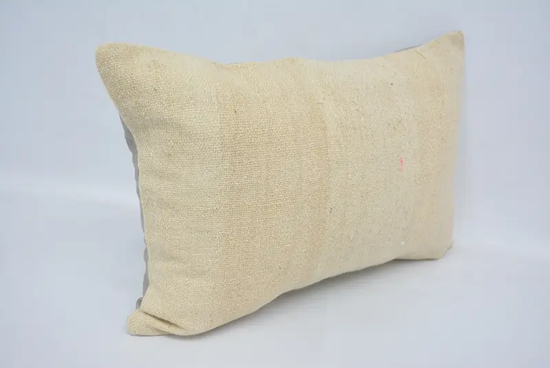 Cushion, Yoga Pillow Cover, 16x24 White Cushion Cover, Vintage Cushion Cover, Ethnical Kilim Rug Pillow, Pillow for Sofa, Kilim Pillow - 3