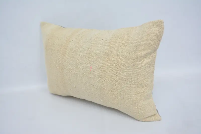 Cushion, Yoga Pillow Cover, 16x24 White Cushion Cover, Vintage Cushion Cover, Ethnical Kilim Rug Pillow, Pillow for Sofa, Kilim Pillow - 4