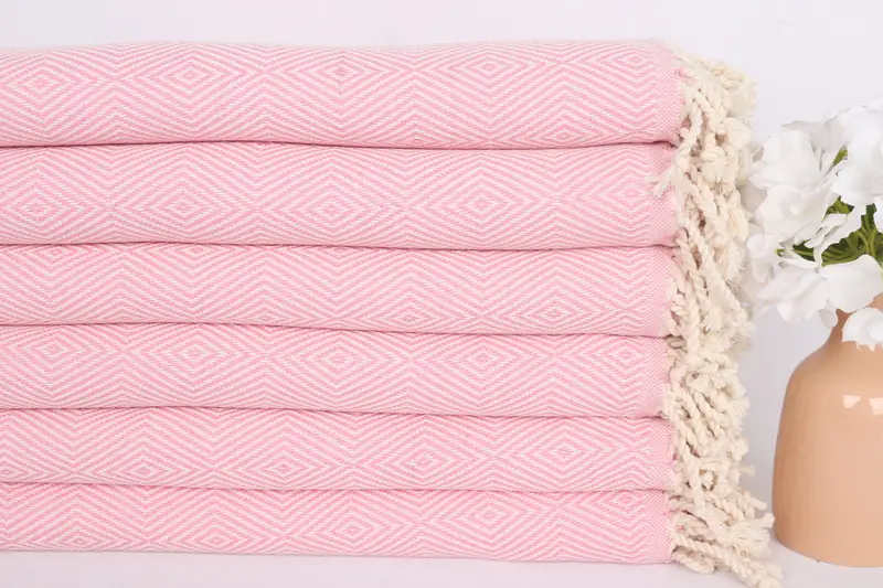 Travel towel, Beach towel, 74x40 Cotton Diamond Towel, Wedding Gift Ideas, Personalized Home Gift Wedding, Girl Trip Party Favor, Cotton towel - 3