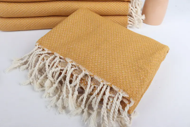 64x38 Cotton Geometric Towel, Personalized Towel, Monogram Turkish Towel, Bridesmaid Proposal Gift, Bachelorette Favors Beach, Gift For Her - 5
