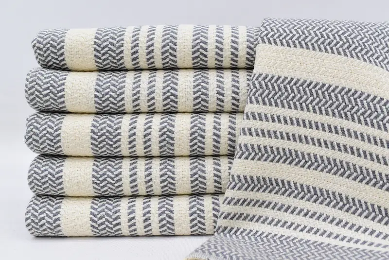Türkischer Geschirrtuch, Geschenk für Hochzeitstag, Hochzeitsgeschenk, Baby -Jungengeschenk, Monogramm Handtuch, 40x18 Baumwollstreifenhandtuch, Monogrammhandtücher, Weihnachtsgeschenke - 1