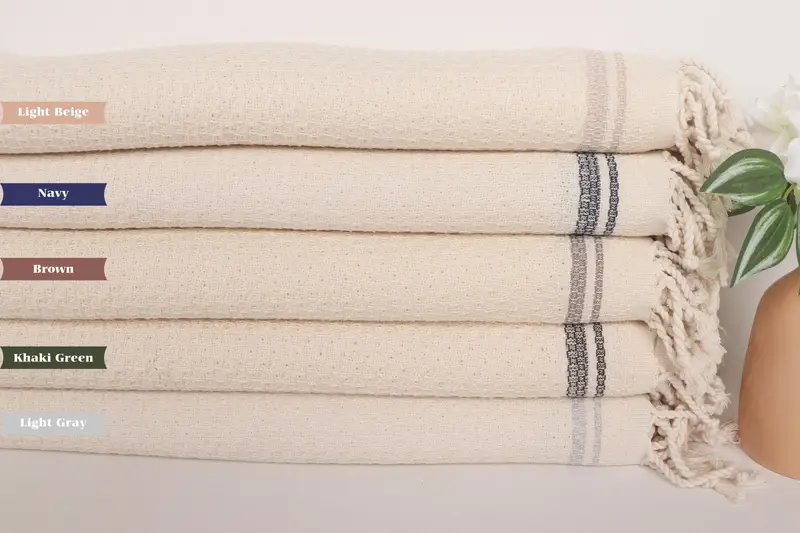Luxury towel, Quick-dry towel, Bachelor Gifts, 68x36 Cotton Striped Towel, Handmade Gift, Turkish Towel Bulk, Thin and lightweight Turkish peshtemal - 1