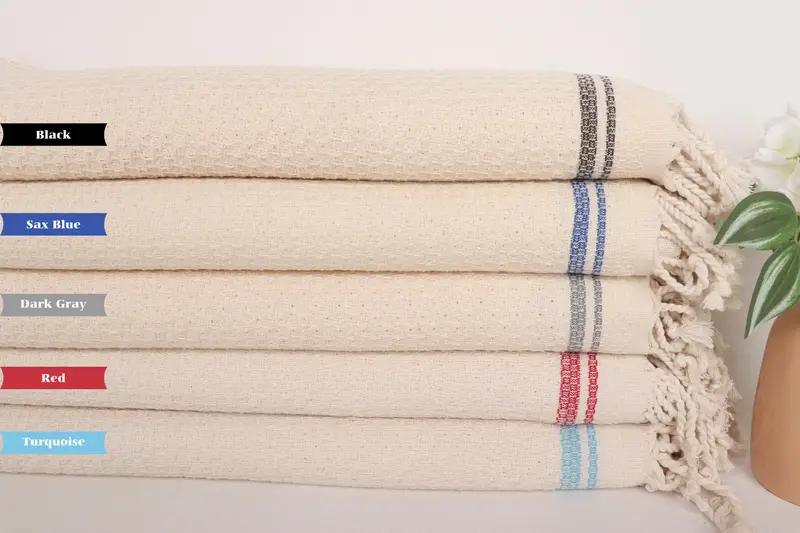 Luxury towel, Quick-dry towel, Bachelor Gifts, 68x36 Cotton Striped Towel, Handmade Gift, Turkish Towel Bulk, Thin and lightweight Turkish peshtemal - 3