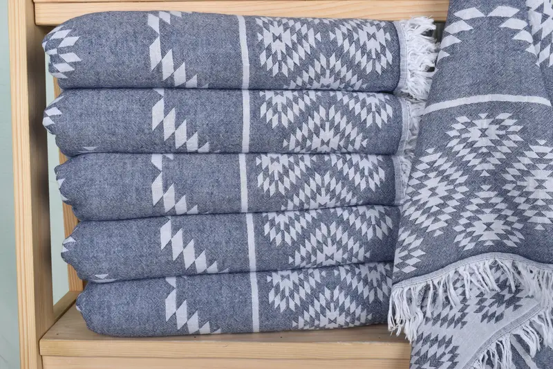 Wedding Gift, Turkish Towel Hand Towel, Summer Towel, Maid Of Honor Gift, Wedding Favors, 40x18 Cotton Kilim Towel, Xmas Gifts, Decorative Towel - 2