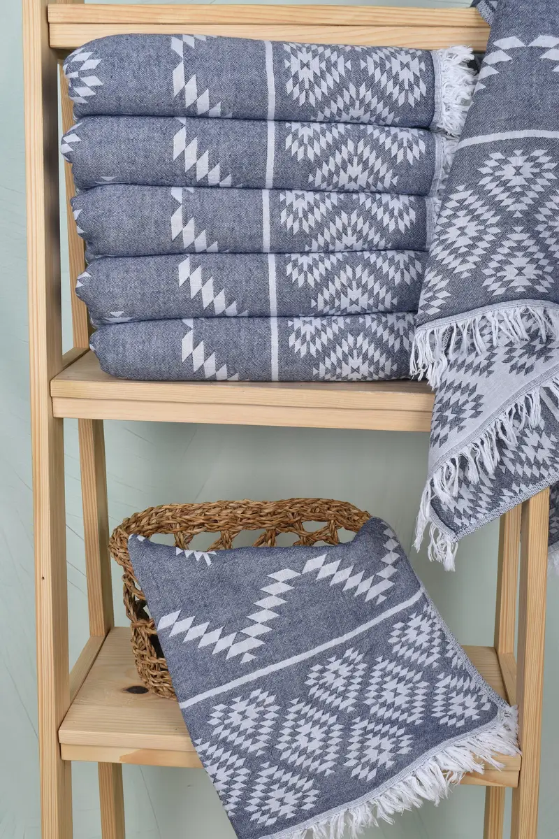 Wedding Gift, Turkish Towel Hand Towel, Summer Towel, Maid Of Honor Gift, Wedding Favors, 40x18 Cotton Kilim Towel, Xmas Gifts, Decorative Towel - 3