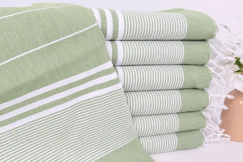 Personalized Dish Towel, Monogram Kitchen Towel, 40x24 Cotton Striped Towel, Kitchen Towel, Custom Name Towel, Best Friend Wedding Gift, Bride Gift - 1
