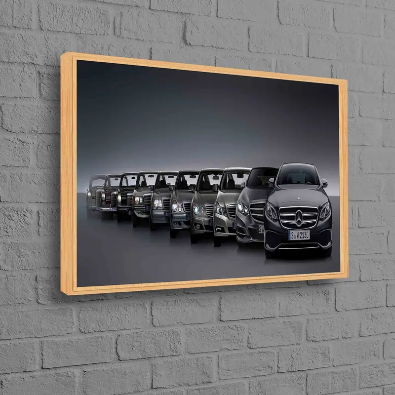 Zarif Mercedes Kanvas Tablo: Araba Severlere Mükemmel Hediye