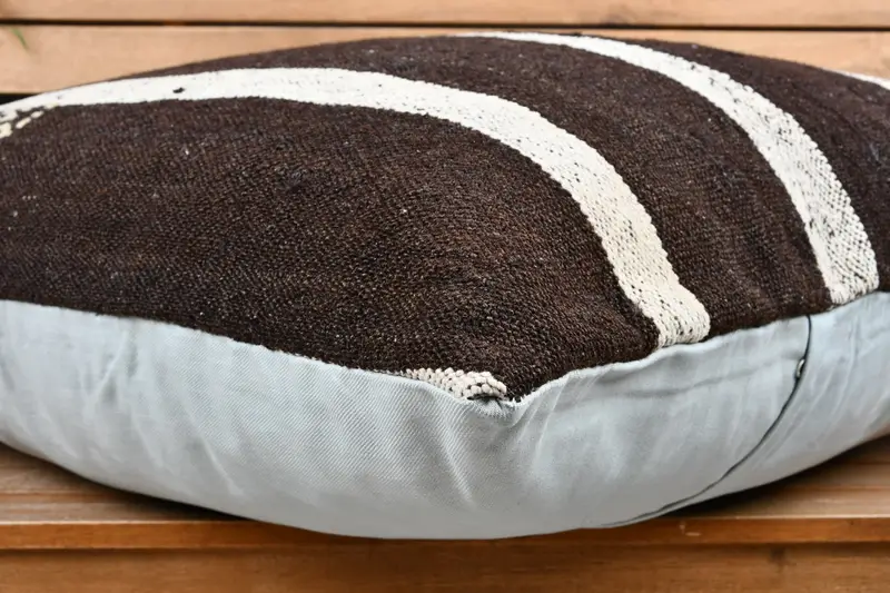 Kilim Cushion Sham, Outdoor Patio Cushion, 28x28 Black Pillow Sham, Gift Pillow, Tribal Pillow Sham, Vintage Kilim Throw Pillow, Pillow - 3