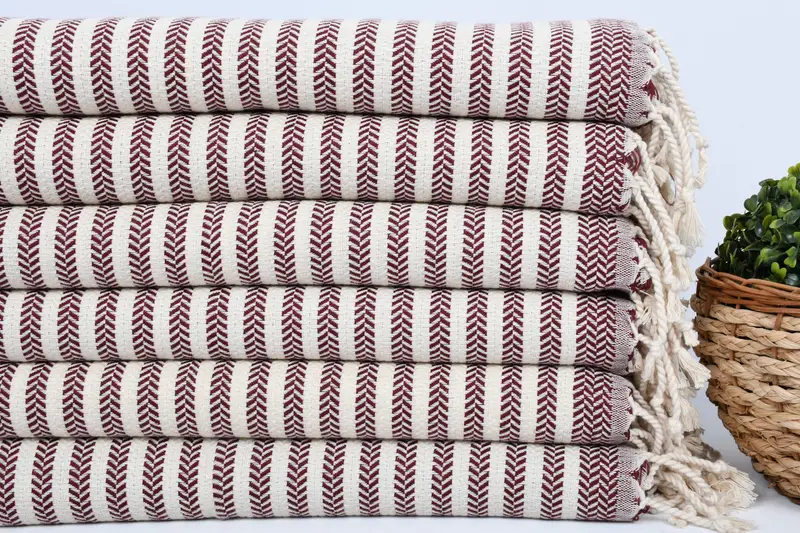 Gift For Mom, Personalized Kitchen Towel, 40x18 Cotton Chevron Towel, Guest Towel, Personalized Hand Towel, Decorative Towel, Turkish Tea Towel - 2