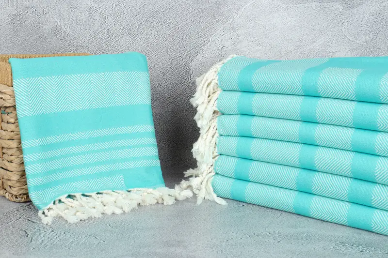 Custom Beach Towel, Customized Towels, Turkish Towel Beach Towel, 68x38 Cotton Chevron Towel, Bachelorette Party Gifts, Absorbent Turkish towel - 4